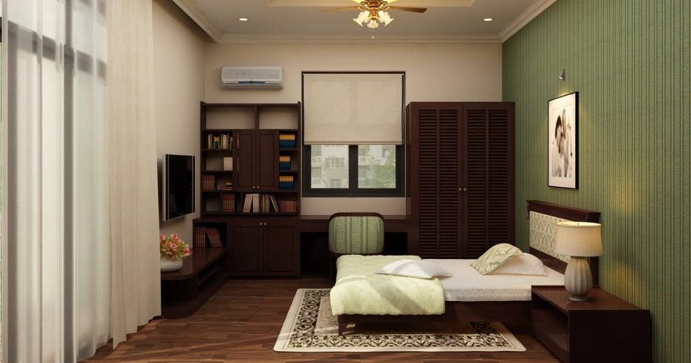 Màu sơn tường ấn tượng giúp không gian trở nên tinh tế, thú vị hơn